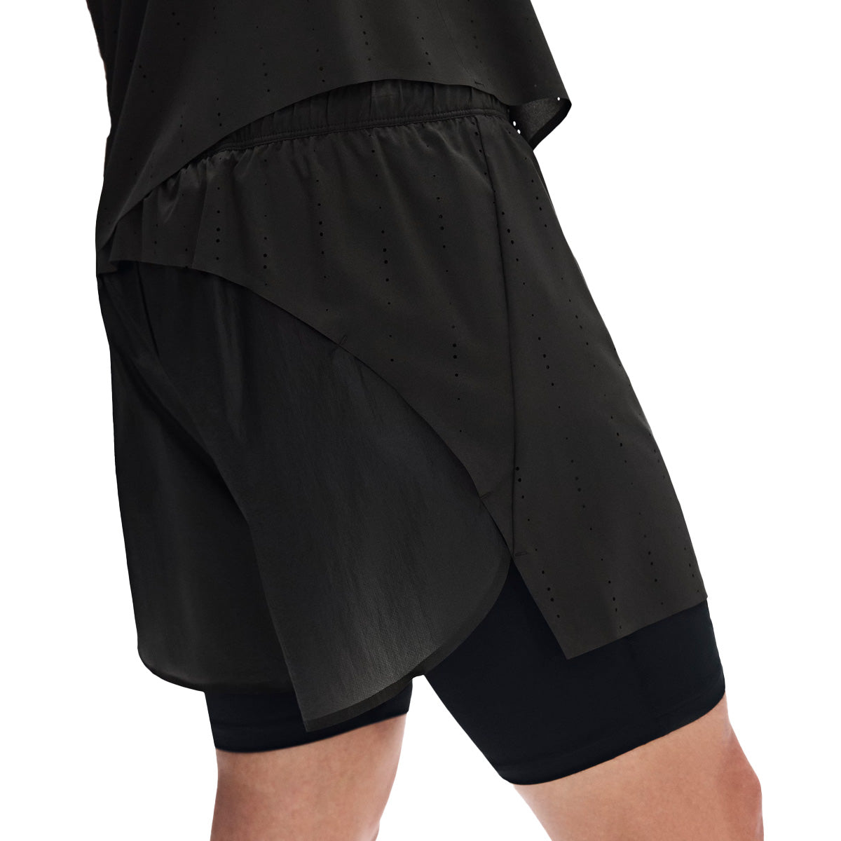 + Post Archive Faction Zero 2-in-1 Shorts 'Molasses Black'