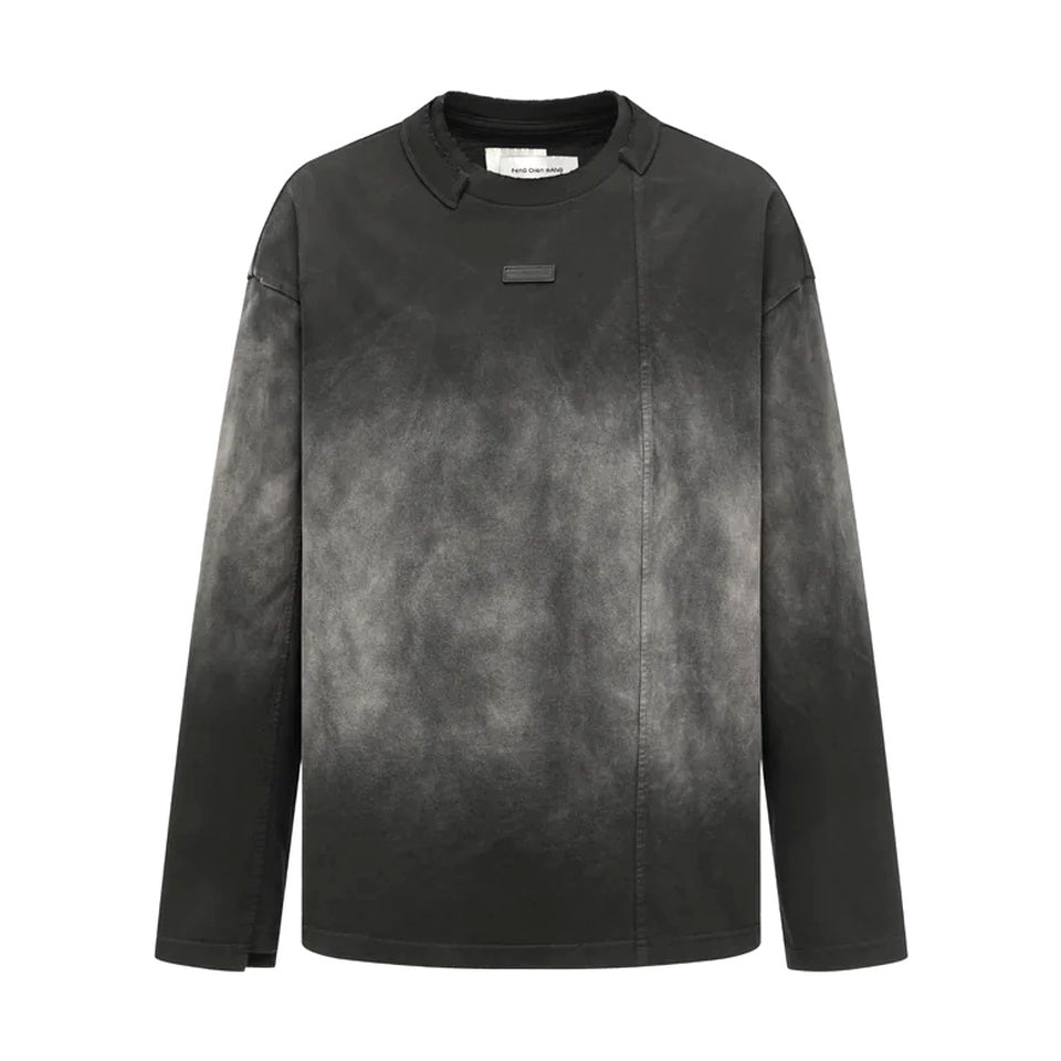 Gradient Washed L/S Tee 'Dark Grey'
