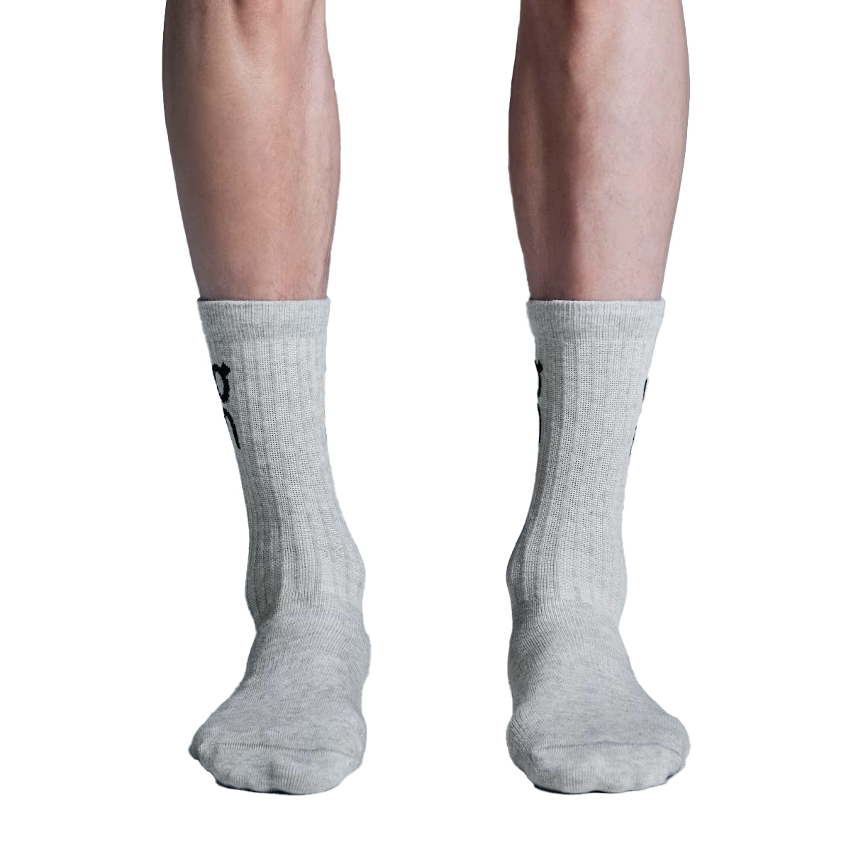 Logo Sock High 3P 'Heather Grey'