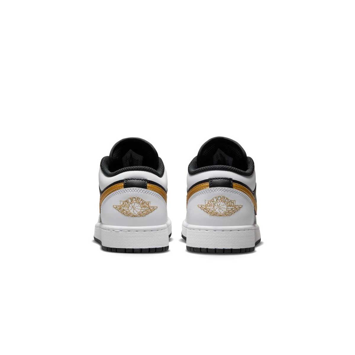 Kids Air Jordan 1 Low 'White Metallic Gold'