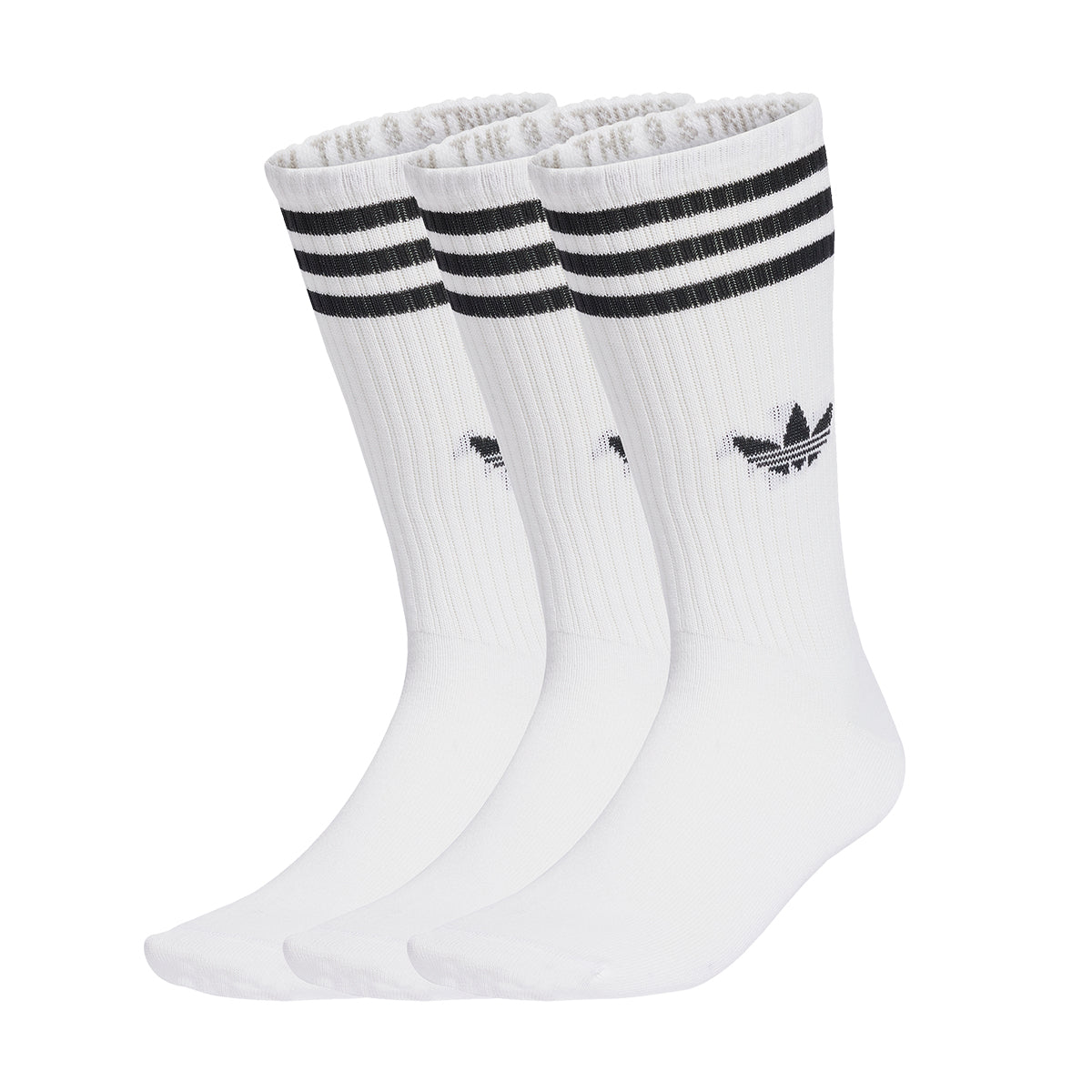 3 Stripes Crew Socks 3PACK 'White'