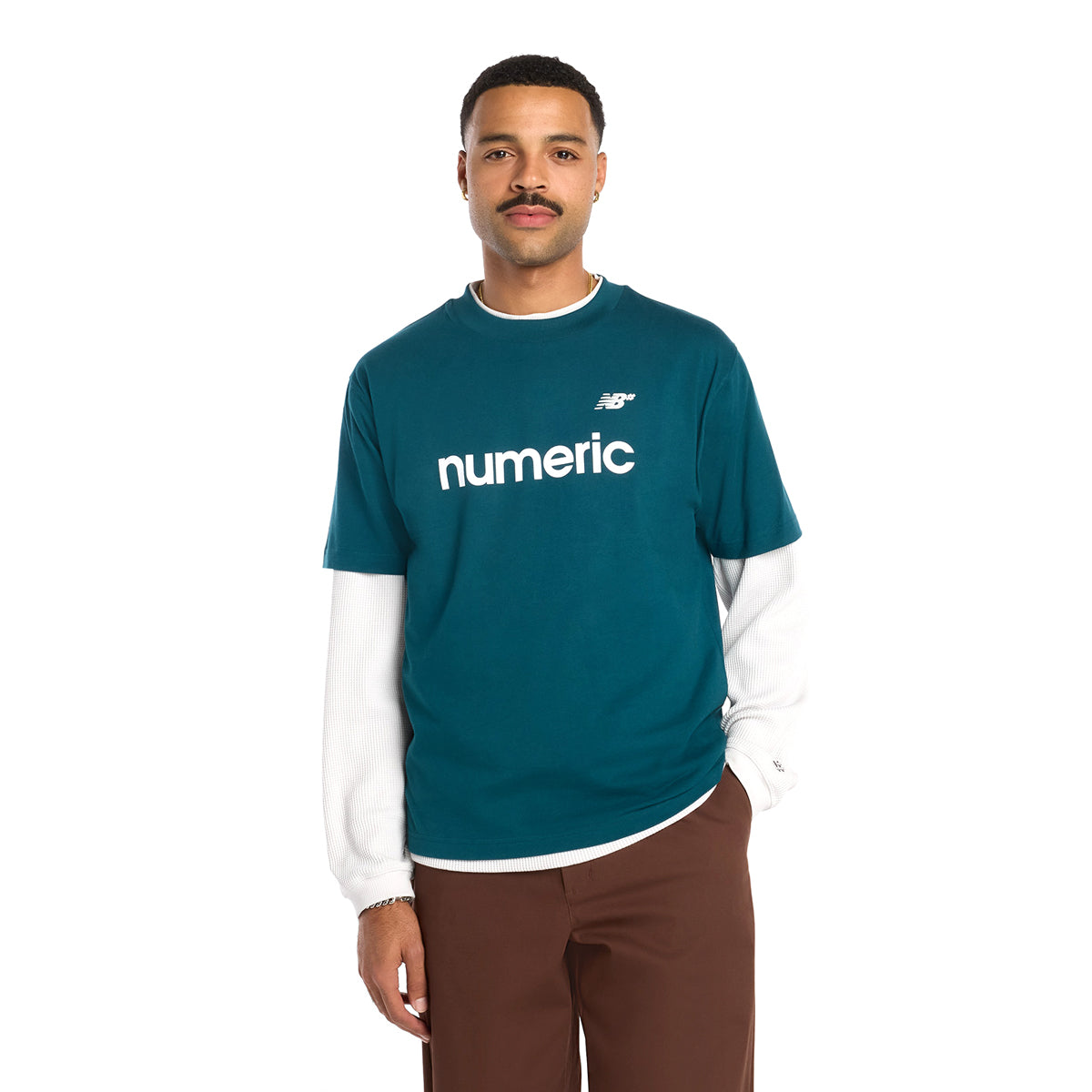 Numeric Linear Logo Tee 'Green'