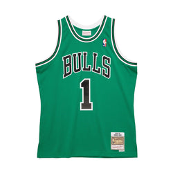 NBA St Patrick s Day Swingman Jersey Chicago Bulls Derrick Rose 2008 09