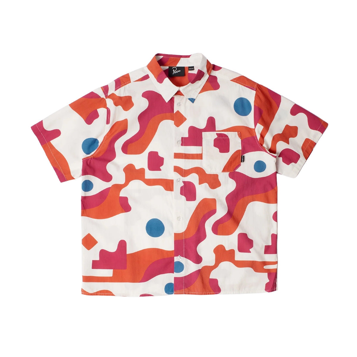 Abstract Mountain Short Sleeve Shirt 'Red'
