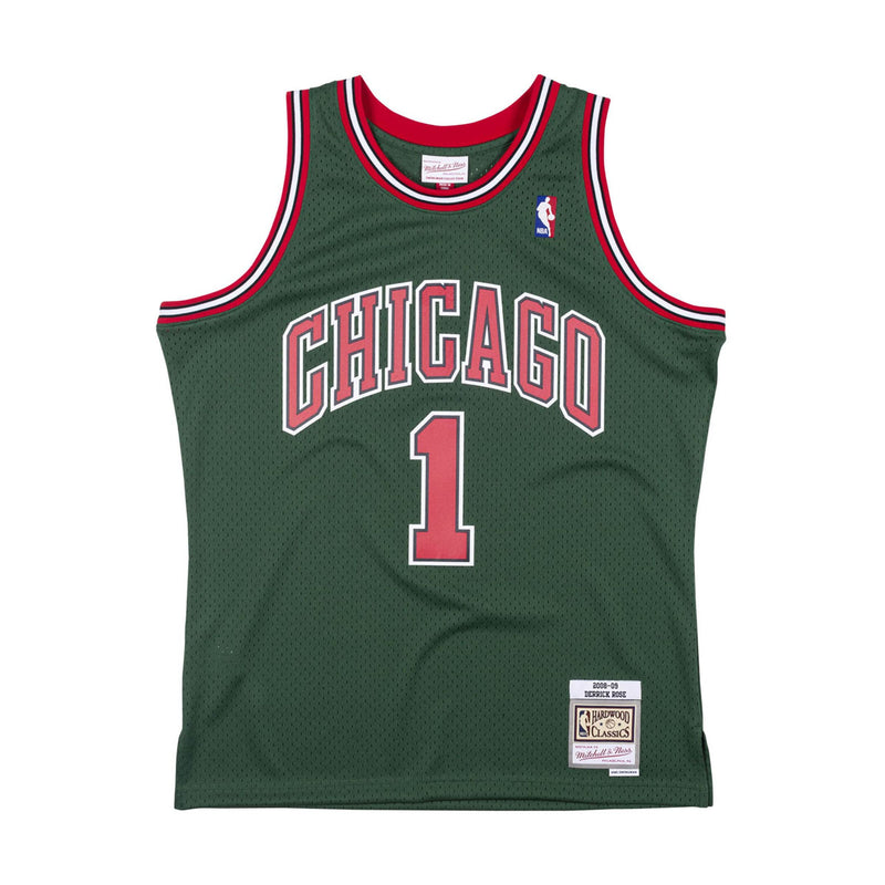 MITCHELL AND NESS NBA Go Green Swingman Jersey Chicago Bulls Derrick Rose 2008 09 Limited Edt