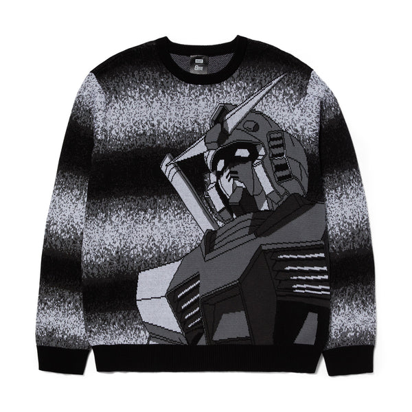 + Mobile Suit Gundam Static Crewneck Sweater 'Black'