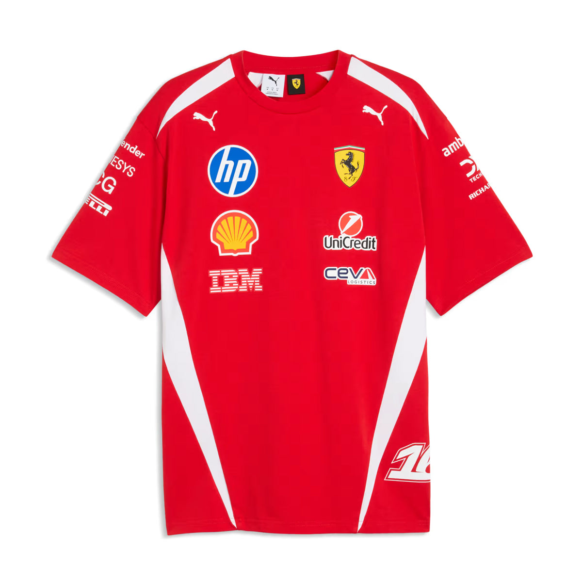 + Scuderia Ferrari HP Replica Charles Leclerc Drivers Tee 'PUMA Red'