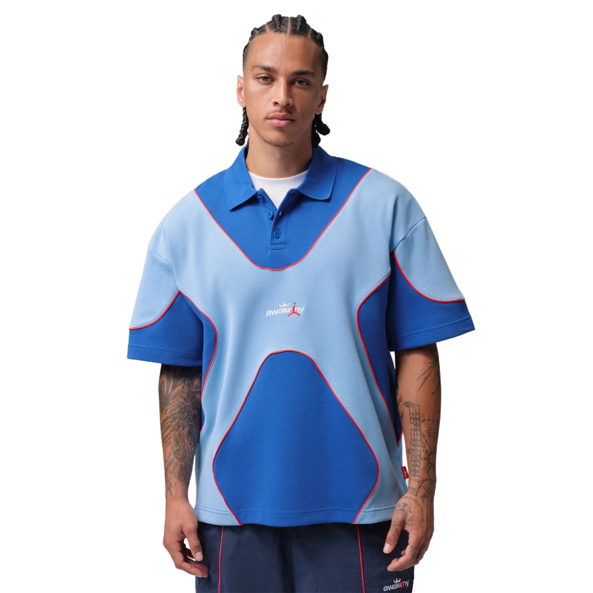 + Awake NY Polo Shirt 'Blue'