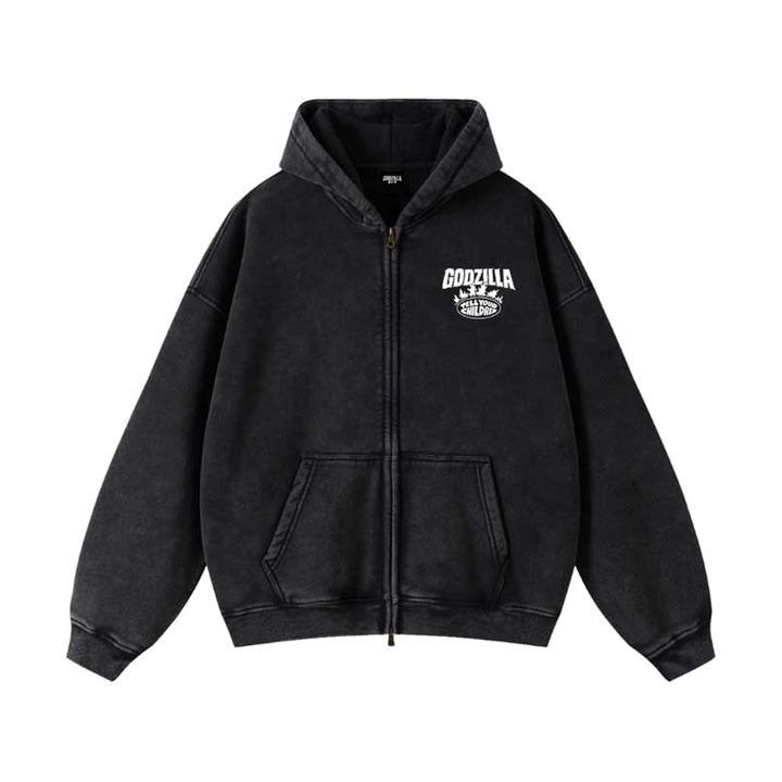 + Godzilla Towering Godzilla Hoodie 'Dark Fog'