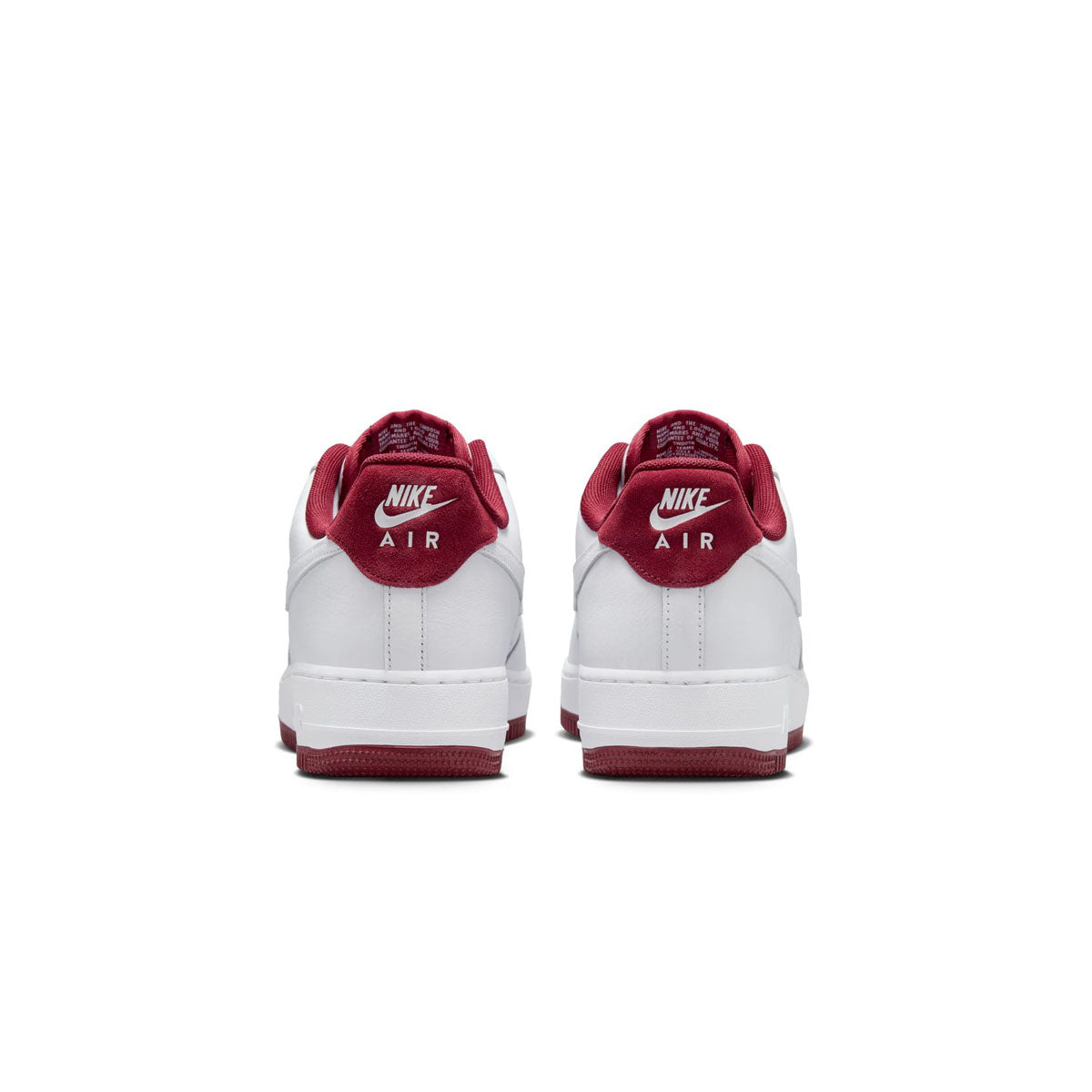 nike air force 1 white maroon