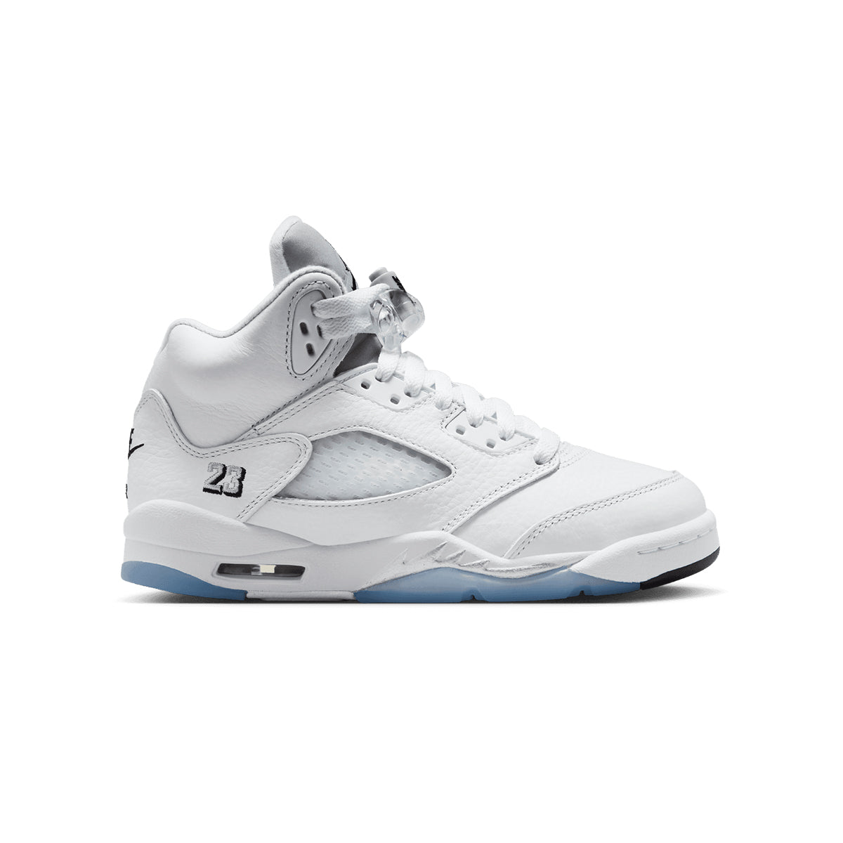 Kids Air Jordan 5 Retro OG 'White Metallic Silver'