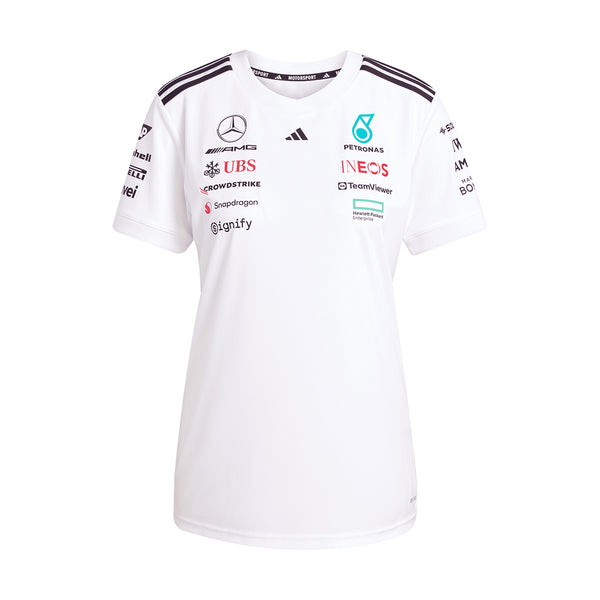 + Mercedes AMG Petronas F1 Team Wmns Driver Jersey 'White Black'