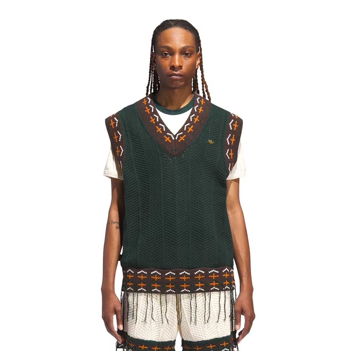+ CLOT Crochet Vest 'Green Night'