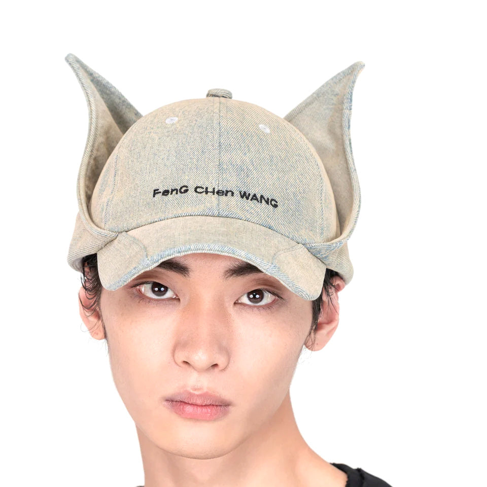 Car Ear Flap Denim Cap 'Blue'