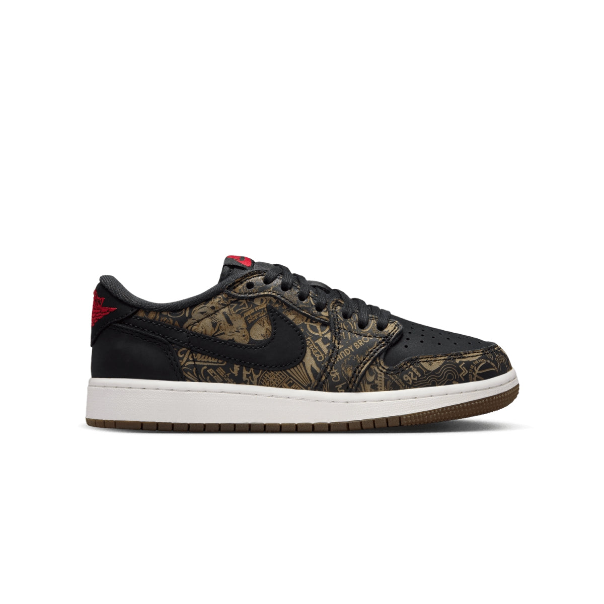 Kids Air Jordan 1 Retro Low OG 'Laser Black'