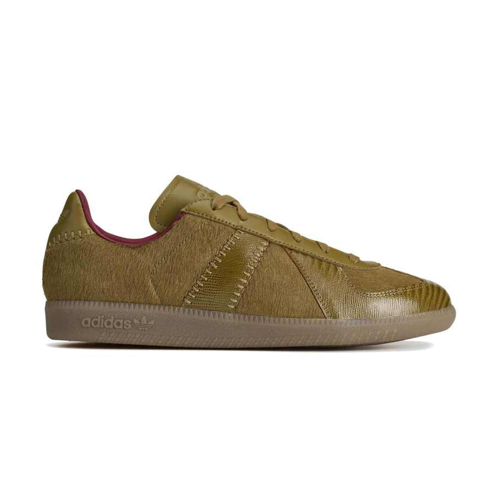 + Wales Bonner Karintha BW Army Khaki Pony 'Noble Maroon'