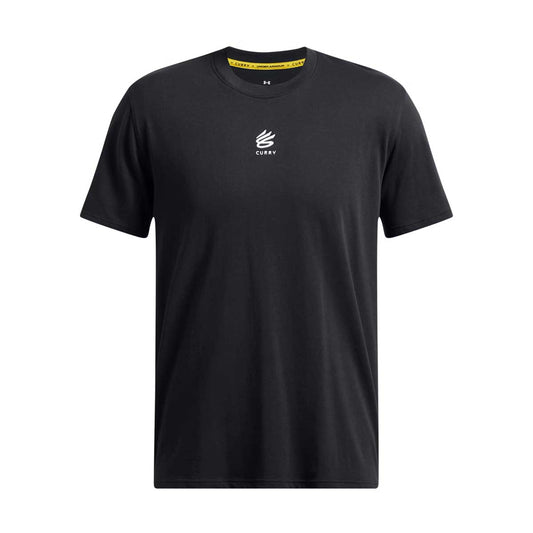 Curry Heavyweight Logo Tee 'Black White'