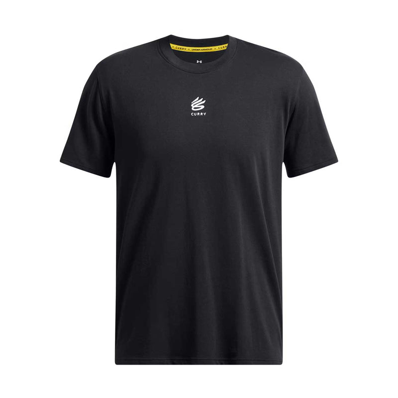 Curry Heavyweight Logo Tee 'Black White'