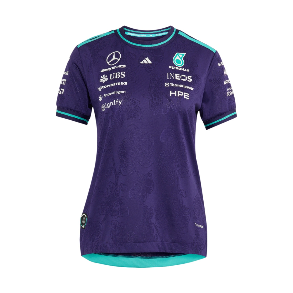 + Mercedes-AMG Petronas F1 Team Vanda Bloom Wmns Driver Jersey 'Dark Purple'