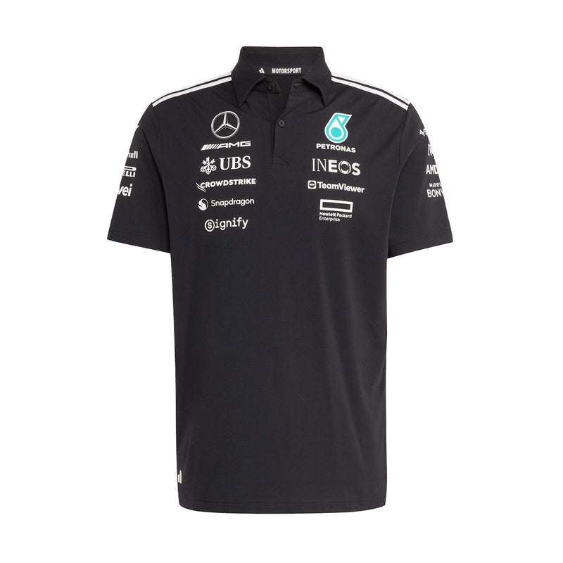 + Mercedes AMG Petronas F1 Team Polo 'Black Reflective Silver'