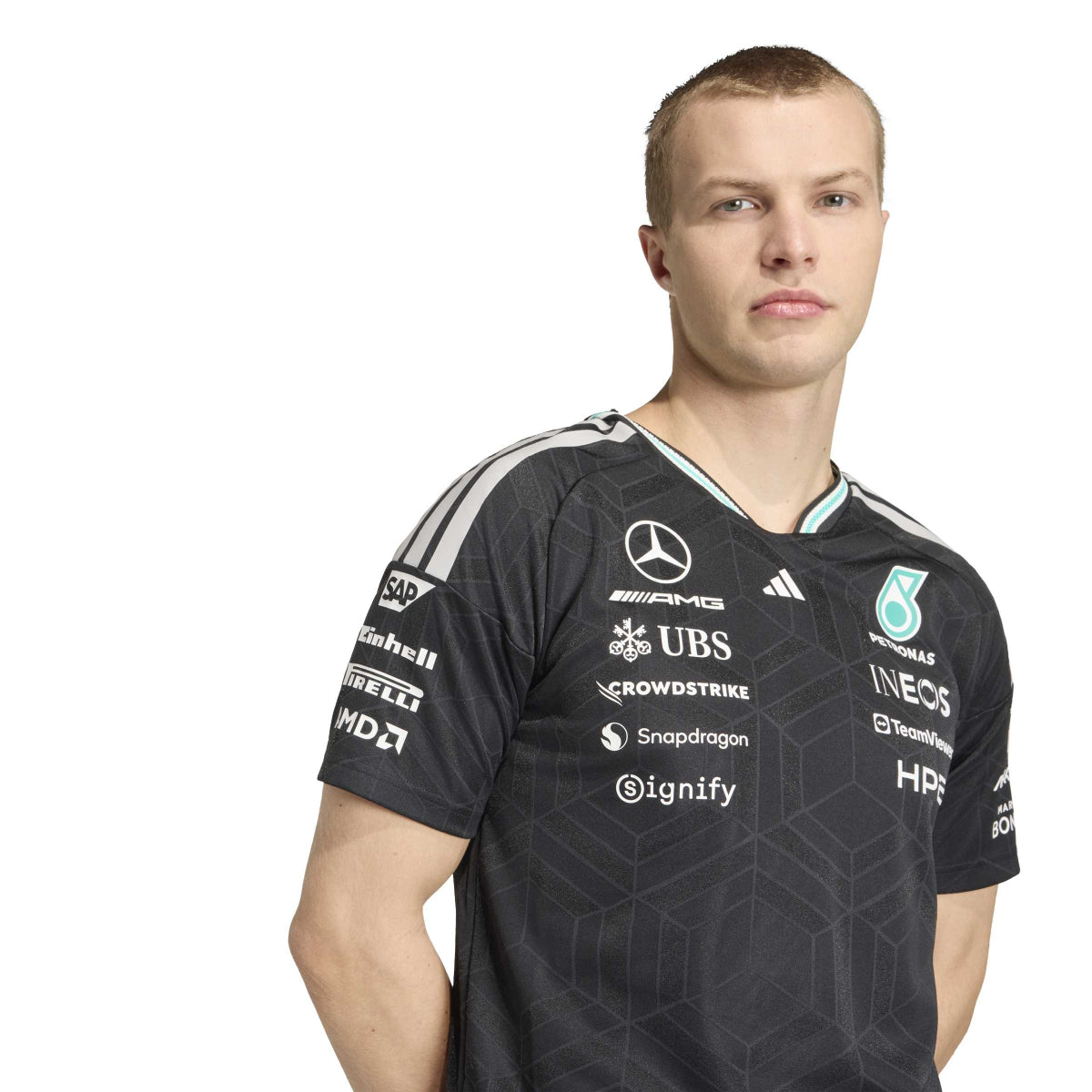 + Mercedes AMG Petronas F1 Team Driver Jersey Authentic 'Black'