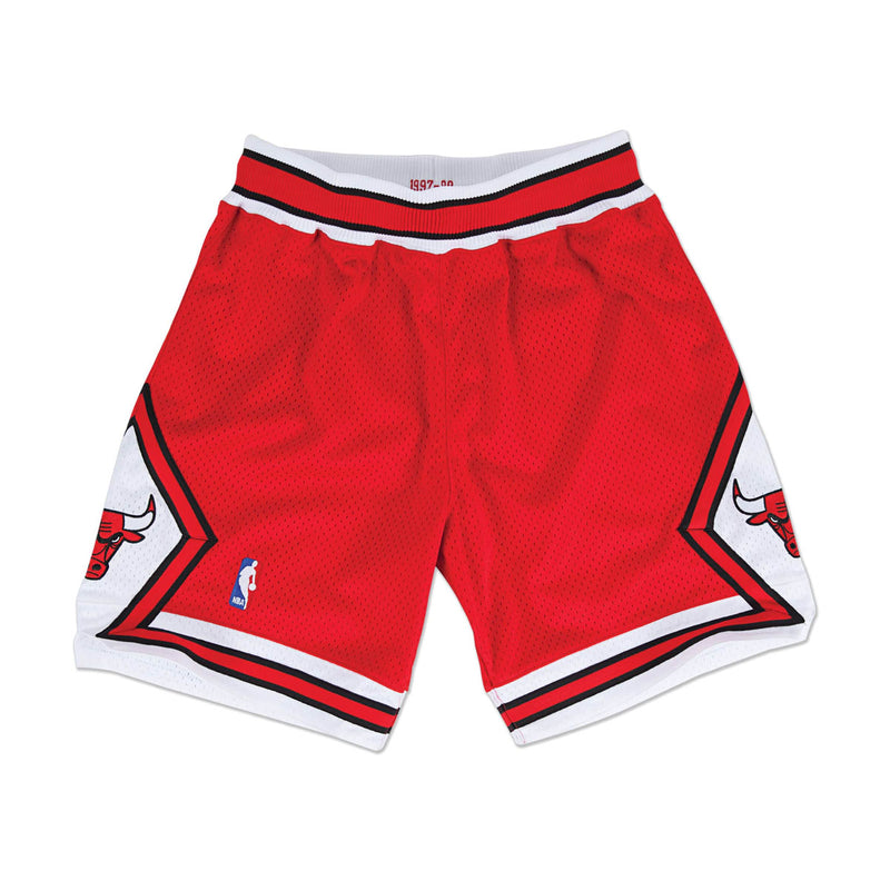 MITCHELL AND NESS NBA Authentic Shorts Chicago Bulls Road 1997 98 Red Limited Edt