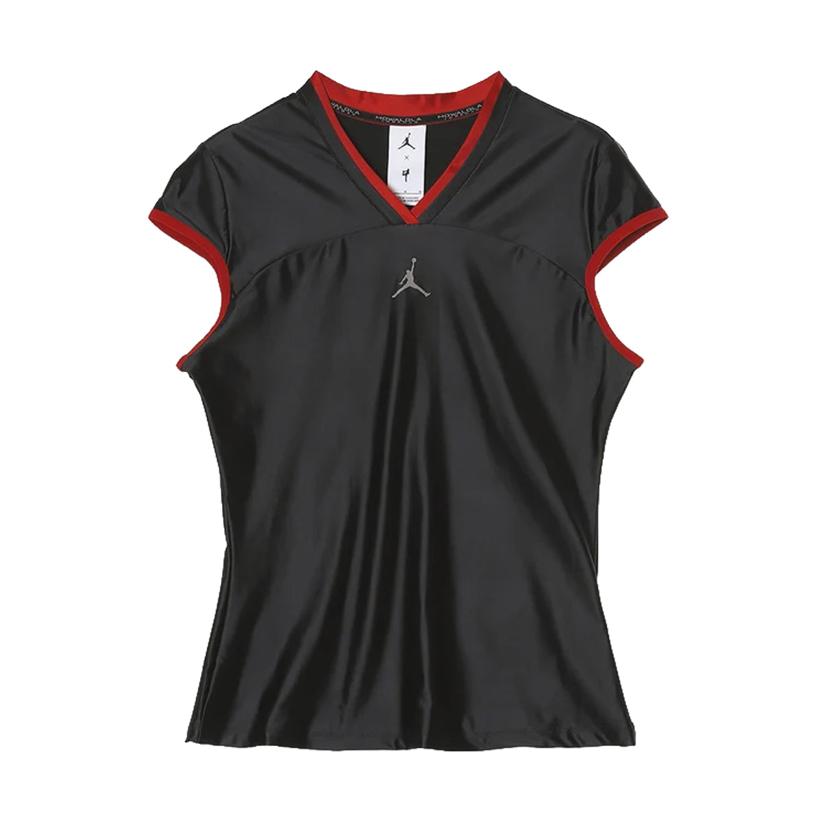 + Mowalola Short-Sleeve Top 'Black Gym Red'