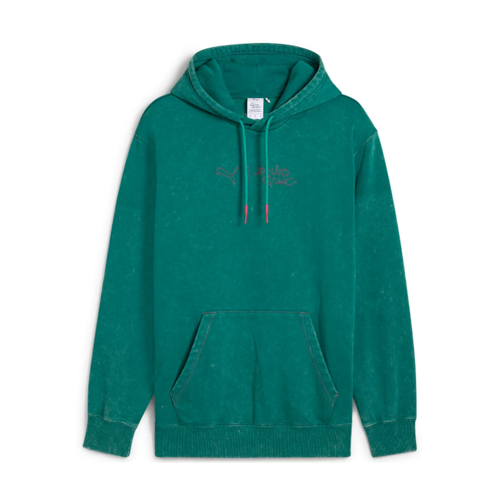 PUMA M SQUID GAME GRAPHIC HOOD MINT TEA 国内発送 PUMA x Squid Game Graphic Hoodie | Netflix Shop