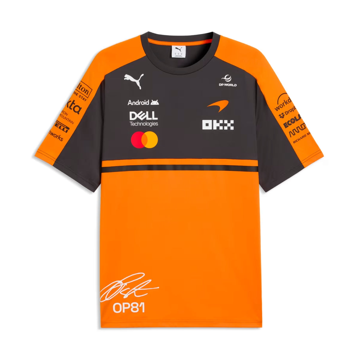 + McLaren Mastercard F1 Team Replica Piastri Tee 'Papaya'