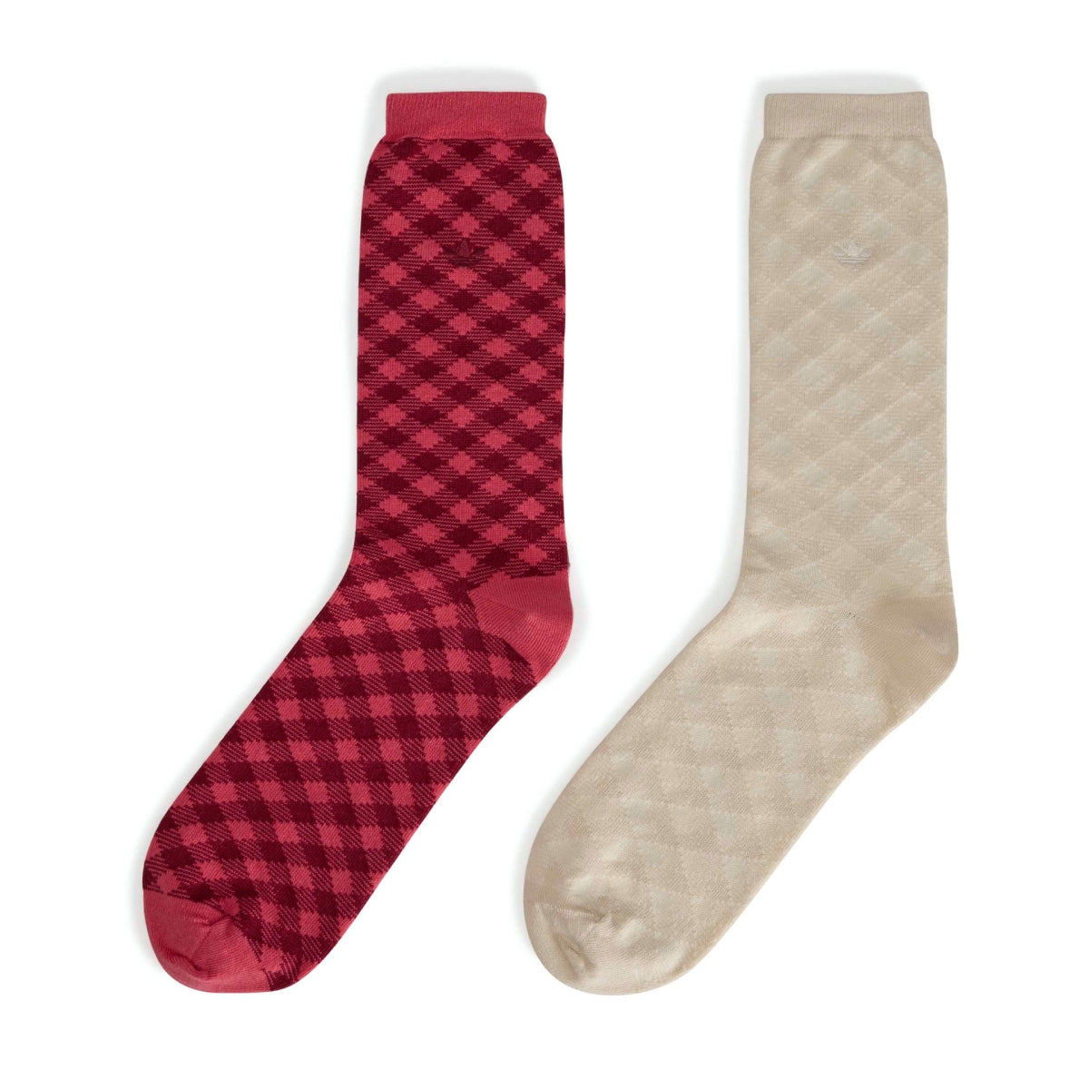 + Wales Bonner Check Sock 'Craft Pink Clear Brown'