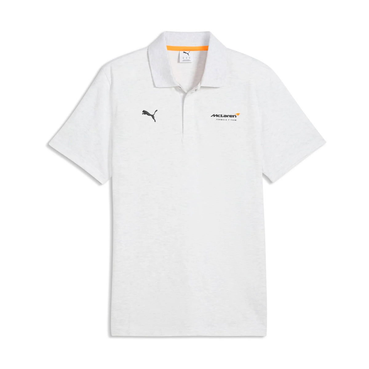 + McLaren Jacquard Polo 'White Glow Heather'