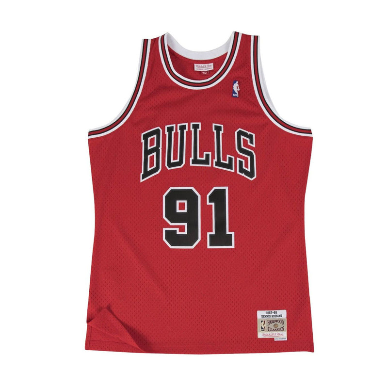 NBA Swingman Jersey Chicago Bulls Road Dennis Rodman 1997-98