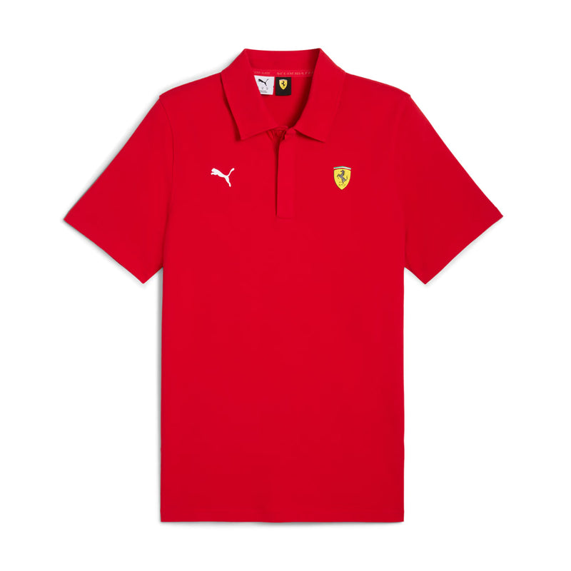 + Scuderia Ferrari Sportswear Polo 'Rosso Corsa'
