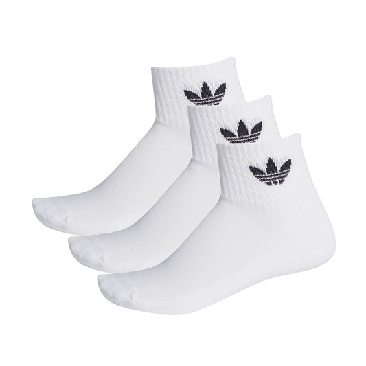 Mid Crew Socks 3 Pairs 'White'