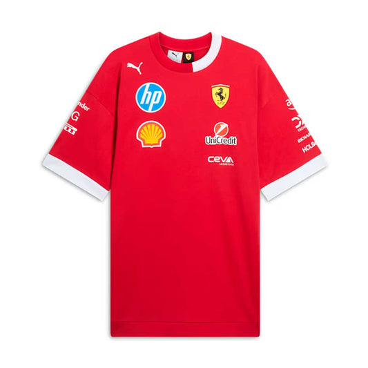 Scuderia Ferrari 2025 Replica Drivers Tee 'Dark Cherry'