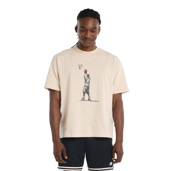 Hoops Player Graphic Tee 'Bisque'