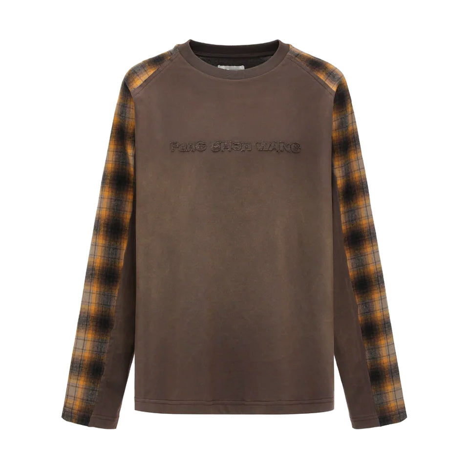 Gradient Patchwork L/S Tee 'Brown'