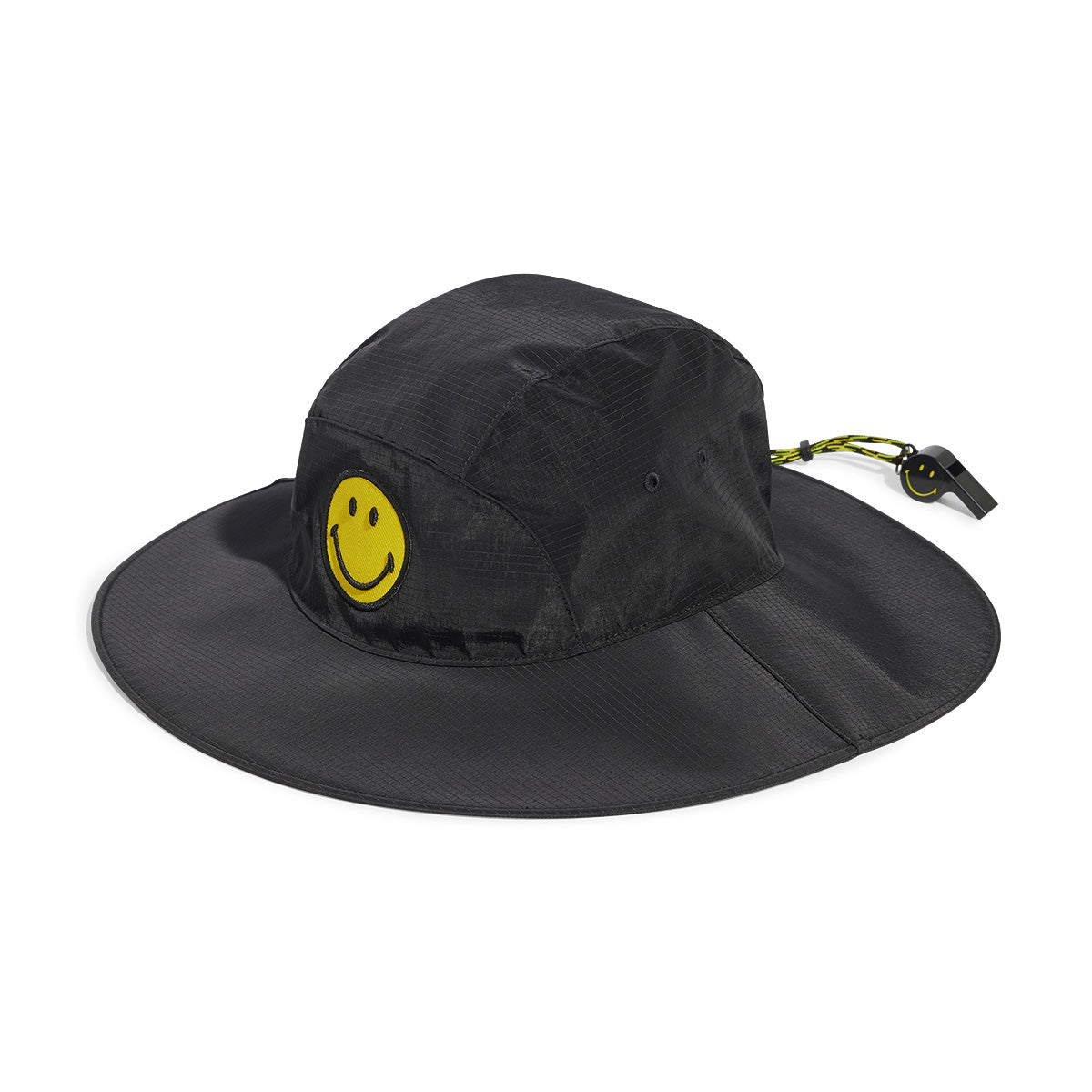 + Smiley Bucket Hat With Whistle 'Black'