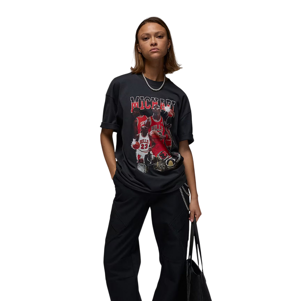 Wmns Oversized Mixtape Tee 'Off-Noir' – Limited Edt
