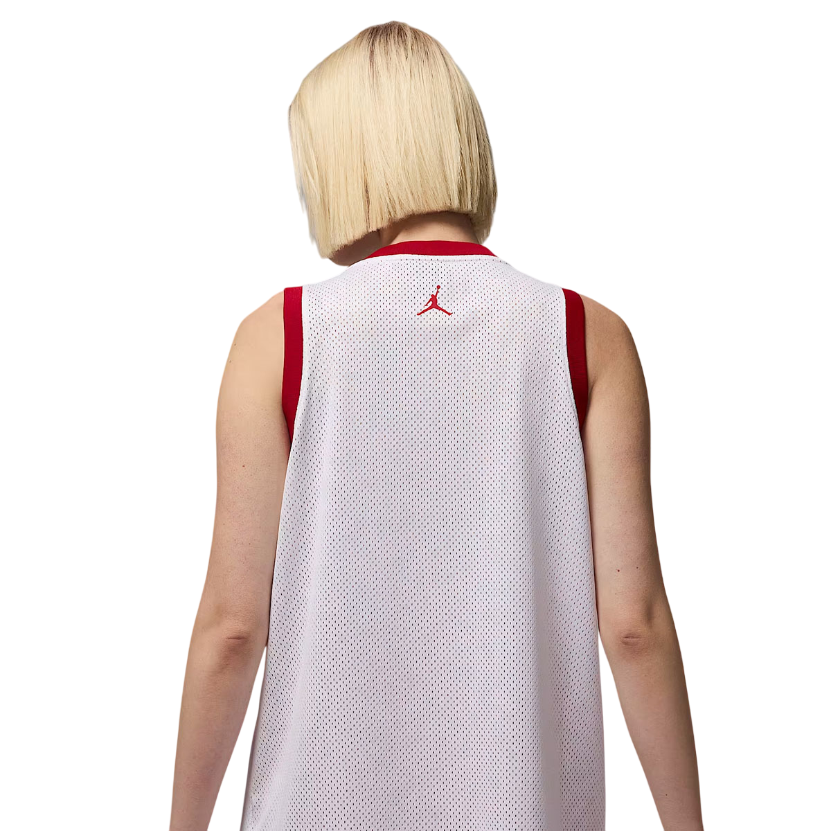 Jersey Tank 'White Varsity Red'
