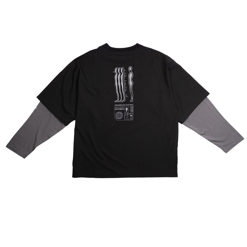 Formless Double Sleeve L/S Tee 'Black'