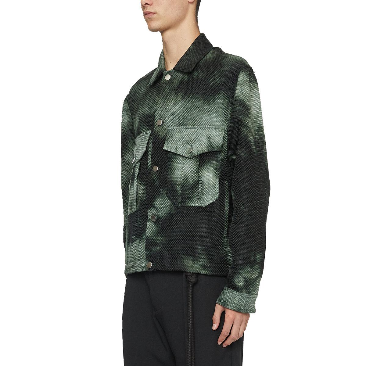 Tie Dye Military Jacket 'Green'