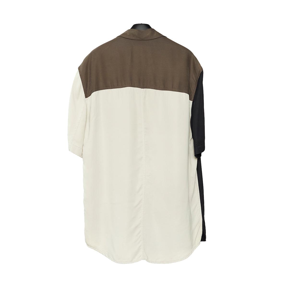 Peach Cupro Oversized Shirt 'Taupe'