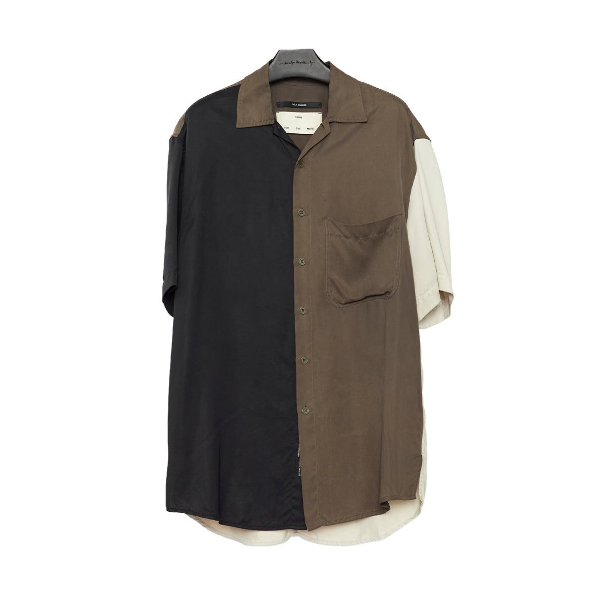 Peach Cupro Oversized Shirt 'Taupe'