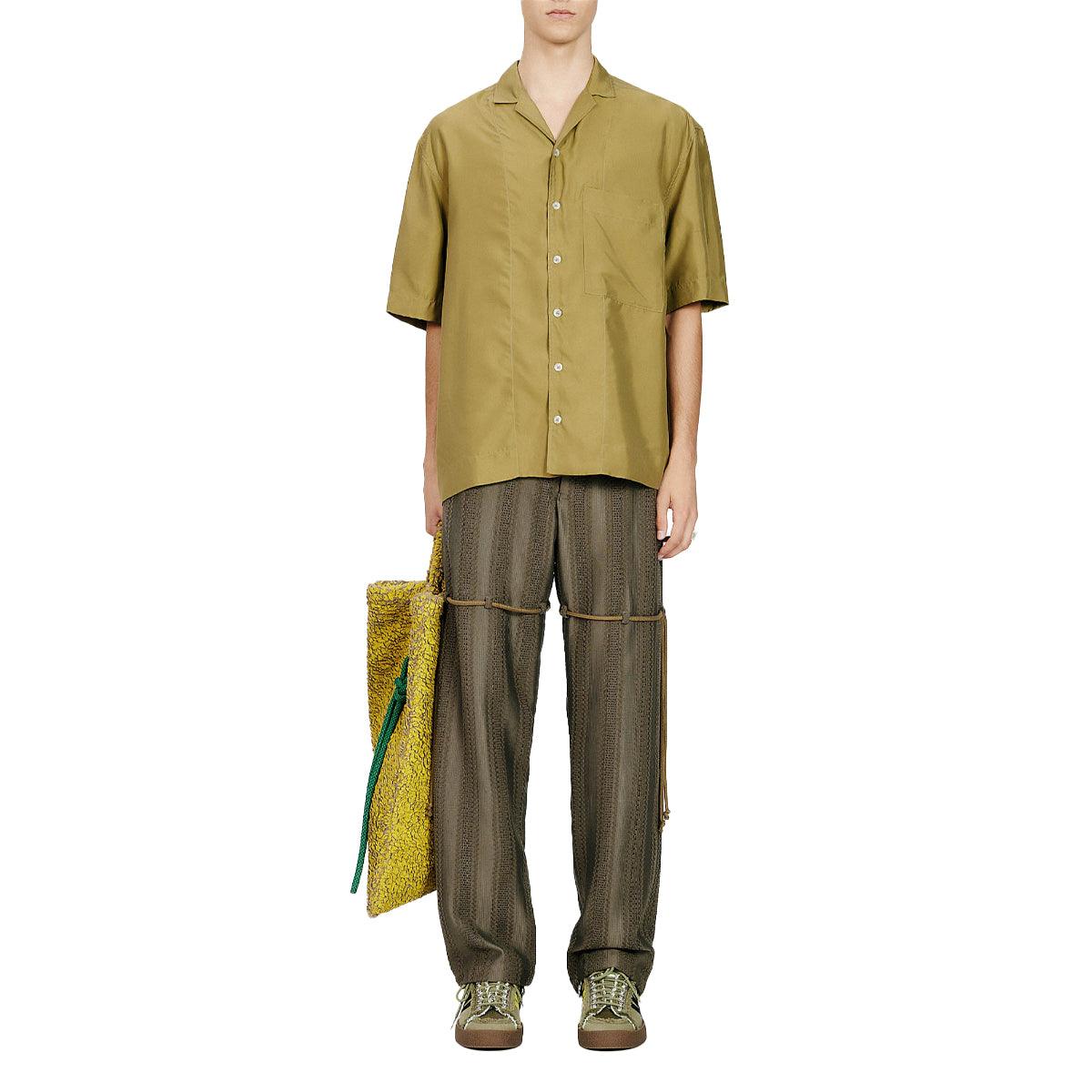 Luxe Cupro Box Shirt 'Khaki'
