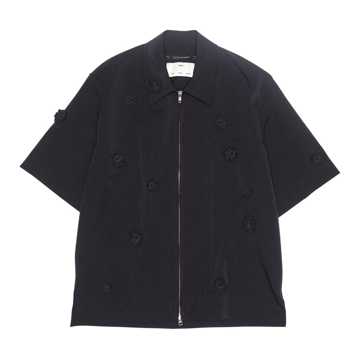 Zip-Up Box Shirt 'Black'