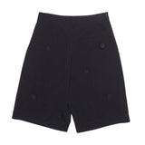 sacai paisley-print flared shorts Grün