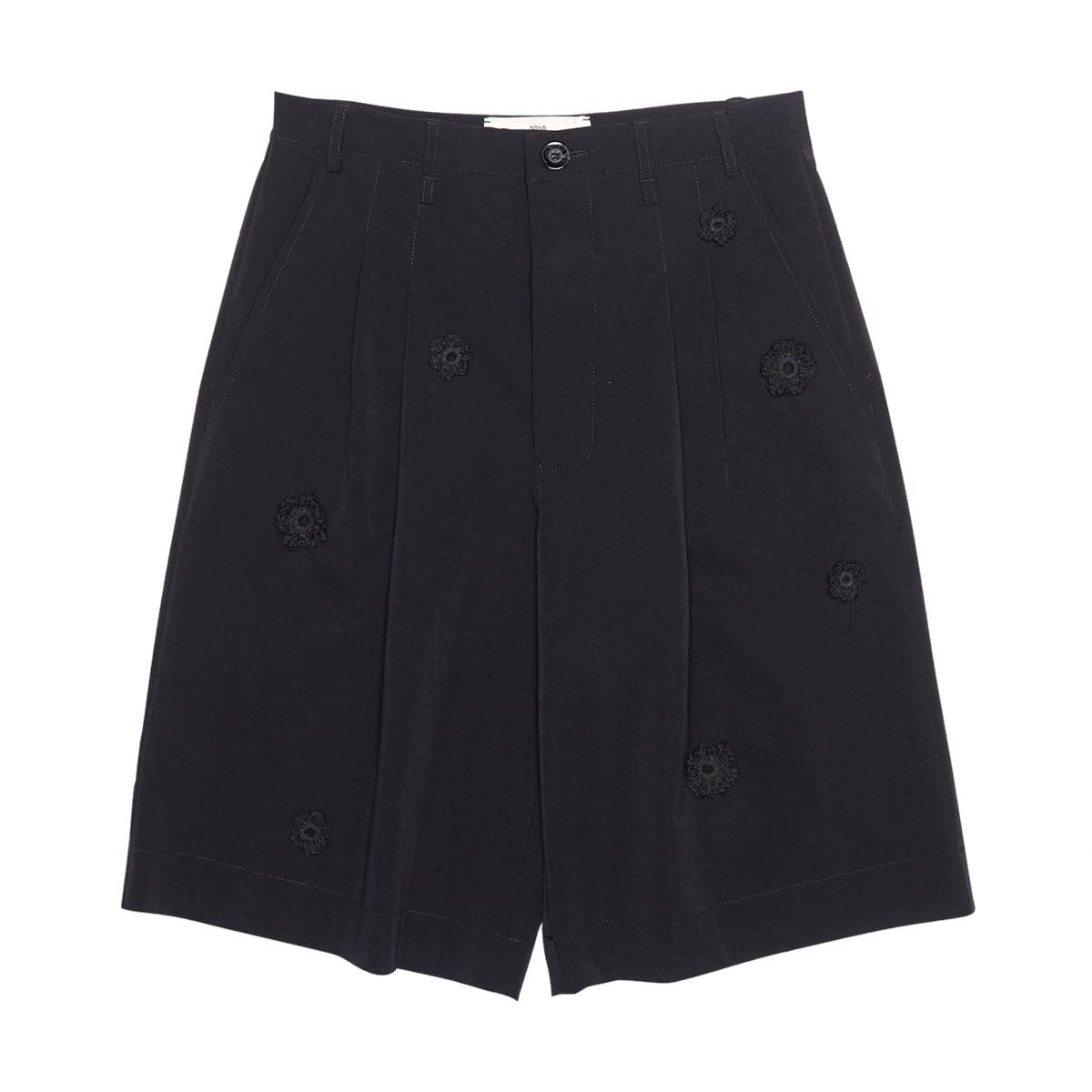 Single Pleated Shorts 'Black'