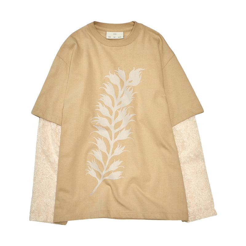 "Fern" Double Layered Tee 'Pearl'