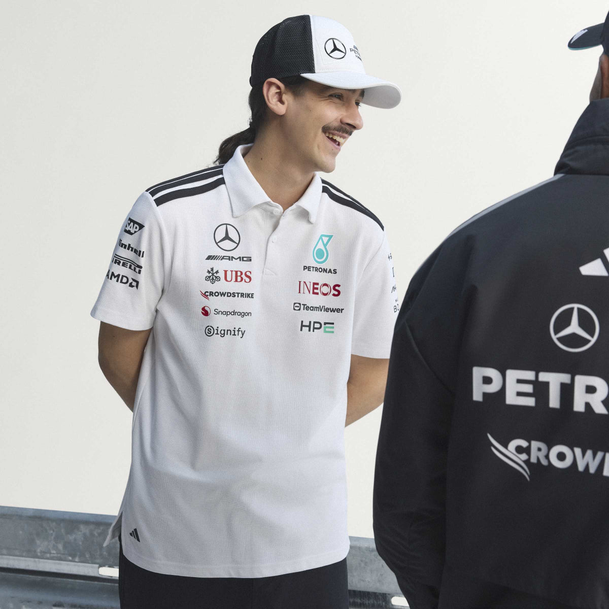 + Mercedes AMG Petronas F1 Team Engineers Polo Tee 'White'